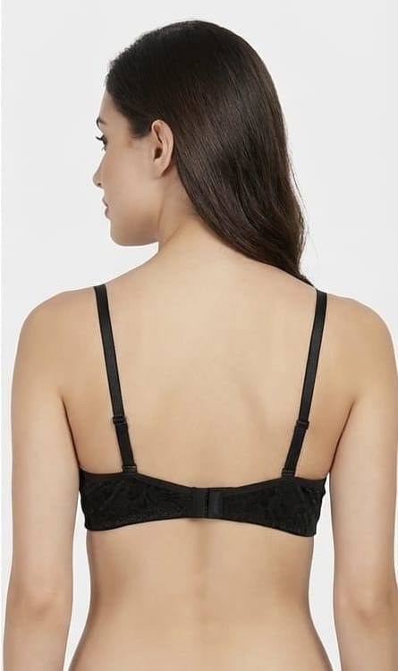 Full Net Lace Bra - Black