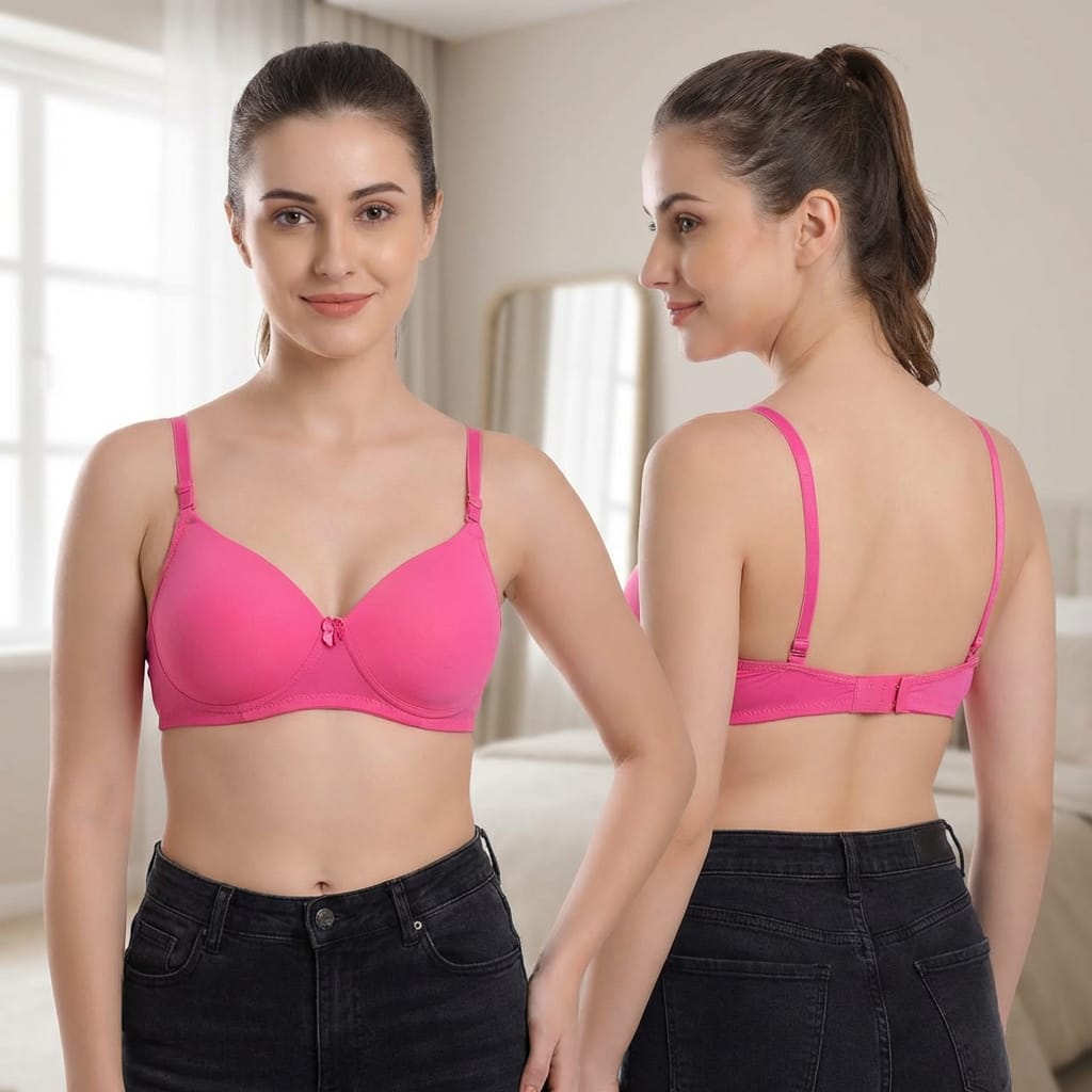 Luna Everyday Comfort Bra – Pink