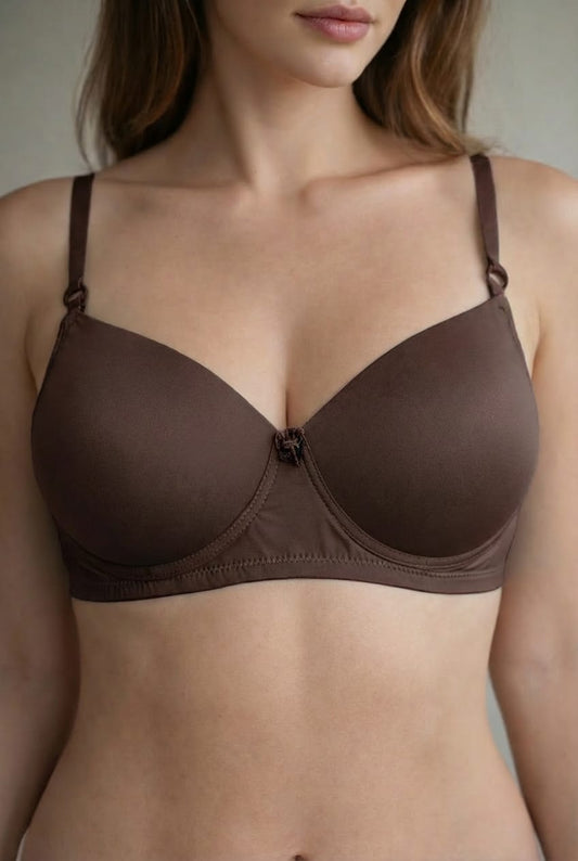 Luna Everyday Comfort Bra – Dark Chocolate