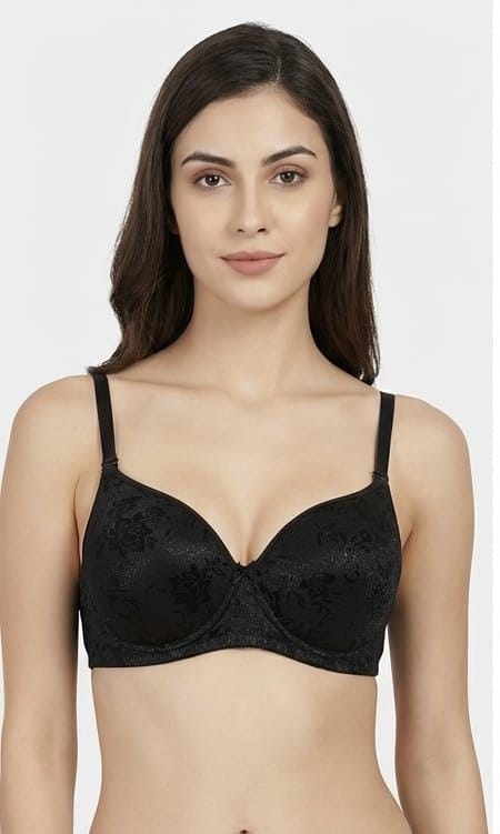 Full Net Lace Bra - Black